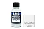 A 30ml bottle of Scale Modellers Supply (SMS) Premium Insignia White acrylic lacquer paint with a black cap against a white background.