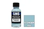 A 30ml bottle of Scale Modellers Supply Premium Medium Blue acrylic lacquer paint next to a color swatch labeled PL79 Medium Blue.