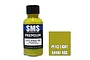 A 30ml bottle of SMS Premium Light Khaki 4BG acrylic lacquer paint next to a color swatch box labeled PL113 Light Khaki 4BG.