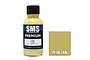 A 30ml bottle of Scale Modellers Supply Premium Tan acrylic lacquer paint next to a tan color swatch labeled PL116 TAN.