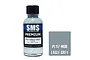 A 30ml bottle of SMS Premium Mod Eagle Grey acrylic lacquer paint with a black cap, next to a grey color swatch labeled PL117 MOD EAGLE GREY.
