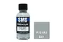 A 30ml bottle of Scale Modellers Supply Haze Grey acrylic lacquer paint with a black cap, next to a grey colour swatch labeled PL119 HAZE GREY.