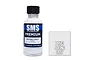 A 30ml bottle of Scale Modellers Supply (SMS) Premium Boeing Grey acrylic lacquer paint with a black cap, next to a grey color swatch square.