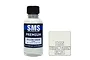 A 30ml bottle of SMS Premium Yellow Green RLM84 acrylic lacquer paint next to a color swatch square.