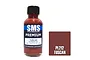 A 30ml bottle of Scale Modellers Supply Premium Tuscan paint next to a square swatch showing the dark reddish-brown colour.