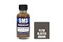 A 30ml bottle of Scale Modellers Supply Premium Blaster Brown acrylic lacquer paint next to a brown color swatch labeled PL219.