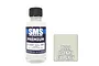 A 30ml bottle of SMS Premium US Light Gull Grey acrylic lacquer paint with a black cap, next to a color swatch square.
