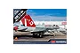 Academy 1/144 scale USMC F/A-18A+ VMFA-232 Red Devils plastic model kit box art showing a grey fighter jet on an airfield.