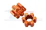 GPM Orange Aluminium 24mm (+13mm) Wheel Hex Adapters 2Pcs TXM010/13MM-OR