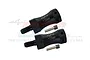 GPM Hardened Steel +20mm Wheel Hex Extenders 2Pcs RK010F/R+20M-BK