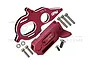 GPM Red Aluminium Centre Gearbox & Motor Mount Set MAG018-R