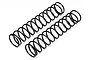 Two black coil-over shock springs for HPI Baja RC vehicles, shown side-by-side on a white background.