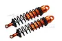 GPM Orange Aluminium Sledge 128mm Adjustable Front Shocks 2Pcs w/ 6mm Shafts SLE128F-OR-BK