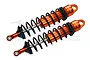 GPM Orange Aluminium Sledge 143mm Adjustable Rear Shocks 2Pcs w/ 6mm Shafts SLE143R-OR-BK