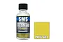 A 30ml bottle of SMS Metallic Gold acrylic lacquer paint next to a gold-coloured square swatch labeled PMT02 GOLD.
