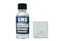 A 30ml bottle of Scale Modellers Supply Metallic Aluminium acrylic lacquer paint with a black cap, next to a grey colour swatch labeled PMT09 Aluminium.