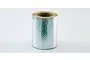 A roll of silver aluminium reinforced tape standing upright on a white background.