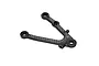 XRAY carbon fibre fusion suspension arm for RC cars, featuring a V-shape design with a medium stiffness rating marked by an M.
