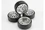 Traxxas Pro-Trax Medium Compound On Road Tyres & Rims 4Pcs 4873