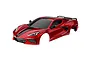 Traxxas 1/10 4-Tec 3.0 Red Chevrolet Corvette Stingray Painted Body Shell 9311R