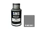 A 30ml bottle of SMS Grey Weathering Wash with a silver cap and a grey colour swatch square labeled PLW03 GREY.