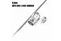 A 0.5mm airbrush nozzle kit including a needle, nozzle cap, and nozzle, with text indicating compatibility with DA01 and DA02 airbrushes.