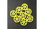 Yeah Racing Kyosho Mini-Z Florescent Yellow Narrow Rim Set (Offset 0 +1 +2 +3) 8Pcs WL-0145FYW