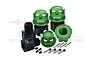 GPM Green Aluminium +6.5mm Wheel Hex Adapters & Nuts Set SLE10A+6.5MM-G