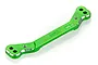 A green anodized aluminium steering link for RC cars by GPM Racing, featuring 7075-T6 markings.