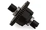 Traxxas Sledge complete centre differential assembly featuring a large black spur gear and metal output cups.