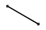 A black Traxxas rear centre driveshaft with ball joints at both ends, isolated on a white background.