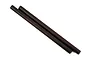 Two dark grey hardened steel suspension pins for RC vehicles, shown at an angle against a white background.