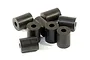 A small pile of black cylindrical rubber tubes used as RC spare parts.