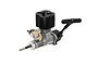 Force Engines .15 nitro RC engine featuring a black cooling head, slide carburettor, and a pull start mechanism against a white background.