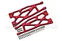 GPM Red Aluminium Front/Rear Extended Lower Suspension Arms 2Pcs w/ Pins for WideMaxx TXM055F/RL-R