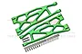 GPM Green Aluminium Front/Rear Extended Lower Suspension Arms 2Pcs w/ Pins for WideMaxx TXM055F/RL-G