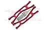 GPM Red Aluminium Front/Rear Extended Upper Suspension Arms 2Pcs w/ Pins for WideMaxx TXM054F/RL-R