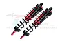 GPM Red Aluminium 143mm Rear Piggyback Shocks 2Pcs w/ Built-in Piston Spring SLE143R/LA-R-BK
