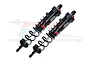 GPM Black Aluminium 143mm Rear Piggyback Shocks 2Pcs w/ Built-in Piston Spring SLE143R/LA-BK-BK