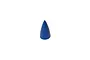 A blue, cone-shaped nose cone spare part for an E-Flite RC airplane, isolated against a white background.
