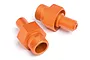 HPI Baja 5B/5T/5SC 24mm Orange Aluminium Front Hex Hubs 2Pcs 87493