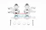 GPM Silver Aluminium Axle Carriers 2Pcs ER021N-S