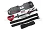 GPM Red Aluminium Servo Mount & Carbon Fibre Battery Compartment Set GSLE0126A-R