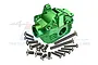 GPM Green Aluminium Front Differential/Axle Housing Set RUS4012-G