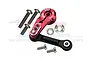 GPM Red Aluminium 25T Servo Horn w/ Tie Rod Set - Silver Inlay Version SLE16025TN-R