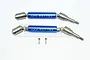 GPM Blue Steel & Aluminium Front Universal CVD Drive Shafts 2Pcs SXO1280FHA-B