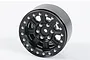 A single black RC4WD Raceline Monster 1.9-inch beadlock wheel rim made of aluminium, shown against a plain white background.