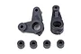 Element RC IFS hard steering bellcranks and four small black bushings on a white background.