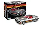 Revell 1/25 scale 1981 Z-28 Camaro plastic model kit box and a fully assembled silver model car with red interior.