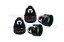 GPM Black Aluminium Shock Top Cap 4Pcs SLEDP/CAP-BK